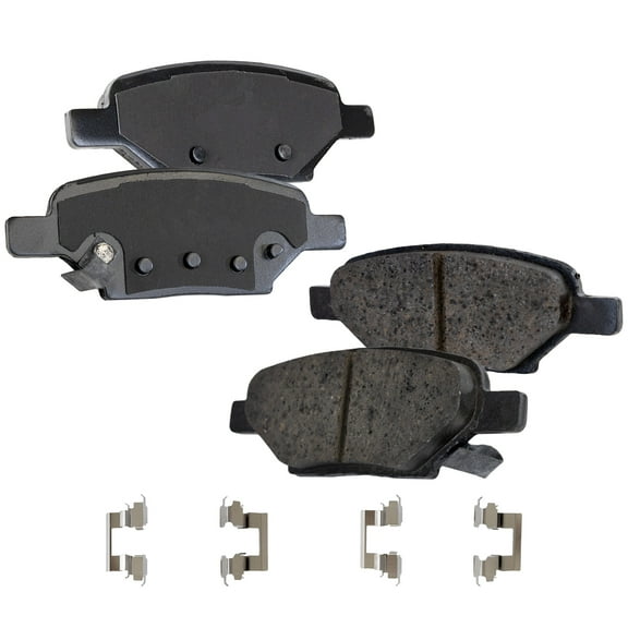 Brake Pad Set Compatible with 2004-2012 Chevrolet Malibu 2005-2010 Pontiac G6 Rear