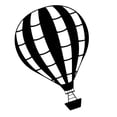 thumbnail image 2 of Iron Art Hot Air Balloon Wall Hanging Metal Minimalist Modern Abstract Wall Decor, 2 of 4