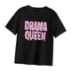 thumbnail image 2 of Camiseta con estampado de letras para mujer, camiseta informal suave de manga corta para chicas, camisetas para fiesta, caminar, viajes, senderismo M Yinane Camiseta para mujer, 2 of 8