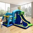 thumbnail image 4 of Infans Inflatable Bouncer Climbing Bounce House Kids Slide Park Ball Pit w/ 750W Blower, 4 of 7