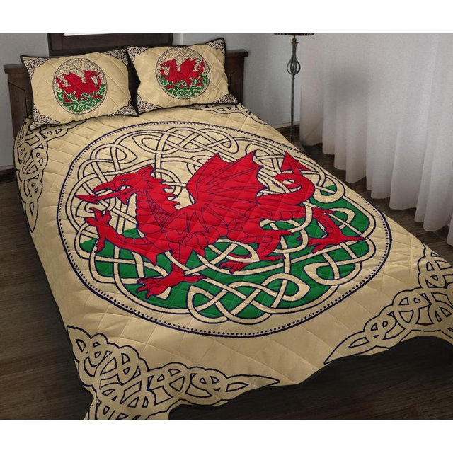 Juego de Cama Edredón Gales - Cama Edredón Dragón Galés 07
