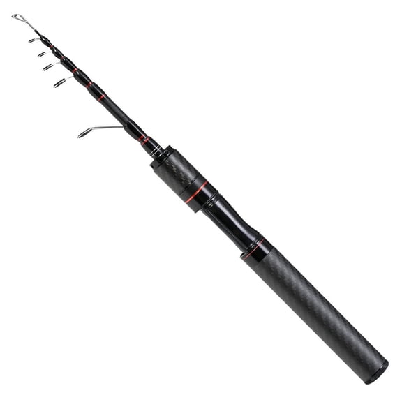 yaaqii 38-165cm fishing lure rod UL Carbon Fiber Telescopic Compact Saltwater Pole