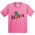 thumbnail image 3 of Inktastic Aloha with Pineapple Youth T-Shirt, 3 of 5