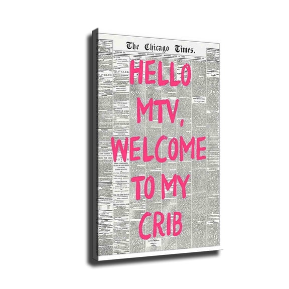 Vintage Newspaper Poster Canvas Wall Art, Positive Affirmation Quotes, Minimalist Print Paintings, Home Bedroom Dormitory Wall Decoration