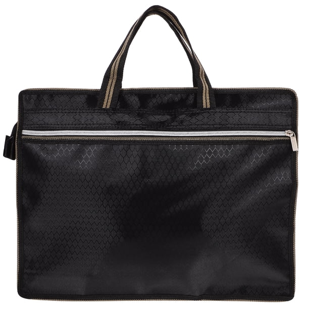 Bolsa de tela Oxford con cremallera para documentos, portátil, para guardar archivos, para hombre