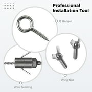 Coofit Hex Shank Nut Drivers Hurricane Shutters Sleeves Drill Bit Set, Black