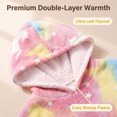 thumbnail image 3 of Kids Glow in The Dark Hooded Blanket Hoodie, Oversized Wearable Blanket for Boys & Girls Flannel Fleece One Size Purple C0P, 3 of 7