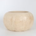 thumbnail image 5 of Mskk 7.1" Vintage Pumpkin Shape Planter Pot, Terracotta & Off White Flower Vase, Fall Halloween Decorative Container for Succulents Porch Table Decor, 5 of 7
