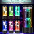 thumbnail image 3 of Jellyfish Lava Lamp Multi-color Changing Mood Night Light USB Electric Desk Tank Decoration Lamp Home Office, 3 of 9