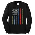 thumbnail image 2 of Wild Bobby, No One Fights Alone First Responder Dispatcher EMS Corrections Police Fire Military Unity, Pop Culture, Men Long Sleeve Shirt, Black, Small, 2 of 4