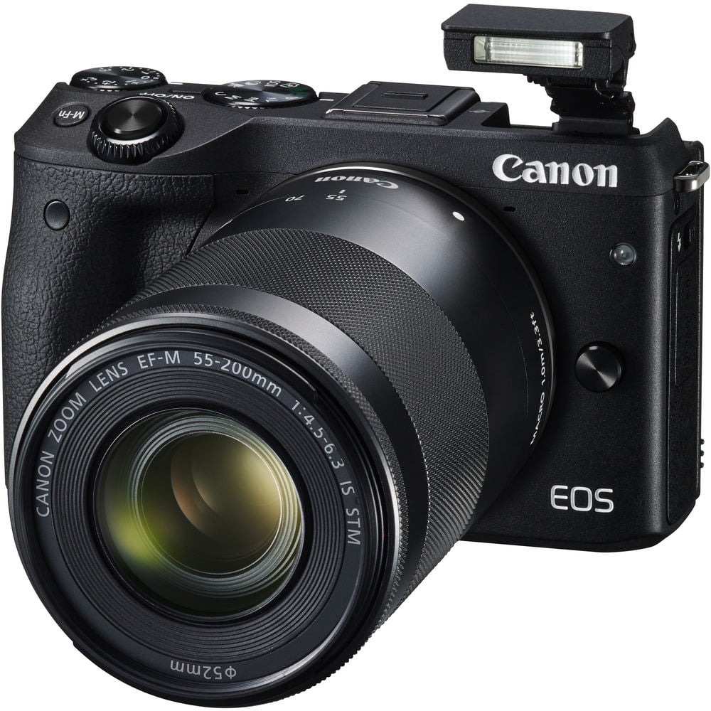 Canon EOS M3 Mirrorless Digital Camera with 18-55mm and 55