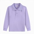 thumbnail image 5 of HCNTES Boys Waffle Long Sleeve T-Shirts 5-14 Years Kids Thermal Crew Neck Tops Youth Fall Warm Shirts Basic Tees(Purple,16-17 Years), 5 of 5