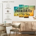 thumbnail image 4 of Elephant Stock Mind Quote Wall Art - Horizontal Multi Panel Canvas - Living Room Wall Decor - Inspirational And Typography Multi Panel - Black And Brown Decor - 30" x 18", 4 of 4