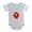Heather Gray, variant on CafePress - Happy Apple 2 - Cute Infant Baby Football Bodysuit