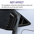 thumbnail image 4 of Rear Side Window Louver for Honda HRV 2016-2022 Air Vent Scoop Shades Cover, 4 of 7