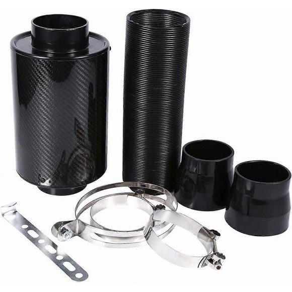 Universal intake filter kit, air sensing system 3 "cold air filter box, with filter element and car adapter