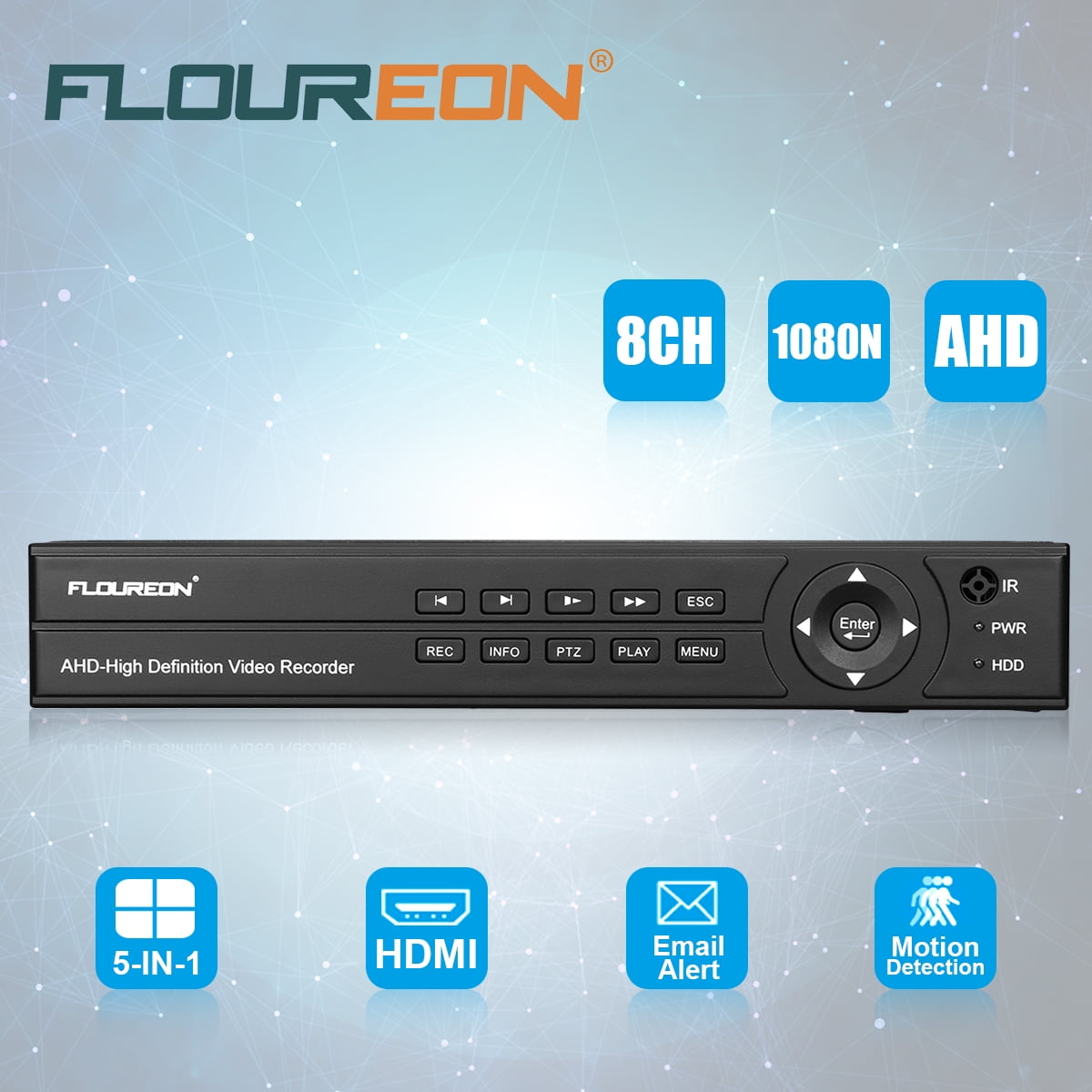 Security DVR Reorder, FLOUREON Video Recorder System, Cloud DVR