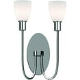 thumbnail image 2 of Volume Lighting  Concord 2-Light Indoor Polished Nickel Wall Sconce, 2 of 2