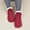 A1/Red, variant on Ltpwer Slipper Socks for Women Men,Knit Fleece Non Slip Indoor Floor Socks,Thick Thermal Warm House Socks,Cozy Soft Winter Cold Weather Lounge Bedroom Foot Warmers Beige L 1Pc