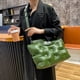 thumbnail image 3 of Bolso bandolera Casual Sling Bag Mujer Color sólido Niñas Bolso de invierno Verde, 3 of 6