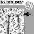 thumbnail image 5 of Fall Kitchen Curtains 24 Inch Short - 3 Panel Set, Autumn Harvest Print, Rod Pocket Window Treatment for Thanksgiving, Farmhouse, Cafe, Living Room - Machine Washable, 5 of 6