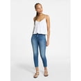 thumbnail image 2 of No Boundaries High Rise Skinny Jeans, 29" Inseam, Women's Sizes 00-20, 2 of 5