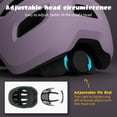 thumbnail image 2 of XJD Toddler Helmet Kids Bike Helmet for Boys Girls Child Age 1 and Older，Purple XS, 2 of 7