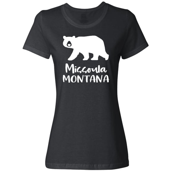 Inktastic Missoula, Montana White Bear Silhouette Women's T-Shirt