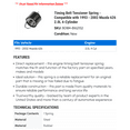 thumbnail image 2 of Timing Belt Tensioner Spring - Compatible with 1993 - 2002 Mazda 626 2.0L 4-Cylinder 1994 1995 1996 1997 1998 1999 2000 2001, 2 of 2