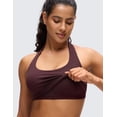thumbnail image 3 of CRZ YOGA Butterluxe Halter Crop Tank Tops for Women Open Back Padded Longline Sports Bras Workout, 3 of 6
