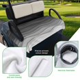 thumbnail image 5 of Golf Cart Seat Covers for 2 Seater,Black Ombre Stripes Microfiber Cart Seat Towel Blanket,Modern Abstract Sea Waves Spray Art Absorbent NonSlip Bench Seats Protector for Golf Course 51"x31", 5 of 9