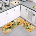 thumbnail image 4 of Sunflower Flower Plant Floral Boho Kitchen Rugs and Mats Bath Mat Non-Slip Kitchen Mat Doormat Runner, 4 of 6