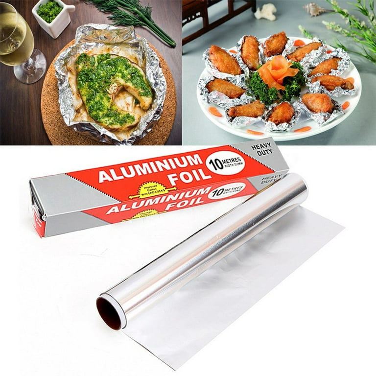 Buy Douce Premium Quality Aluminium Foil Paper for kitchen and food packing, Non-Stick Food Wrapping Paper Roll