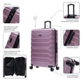 thumbnail image 4 of InUSA TREND 32" Extra-Large Hardside Lightweight Luggage with Spinner Wheels, Handle, Trolley, Rose Gold, 4 of 6