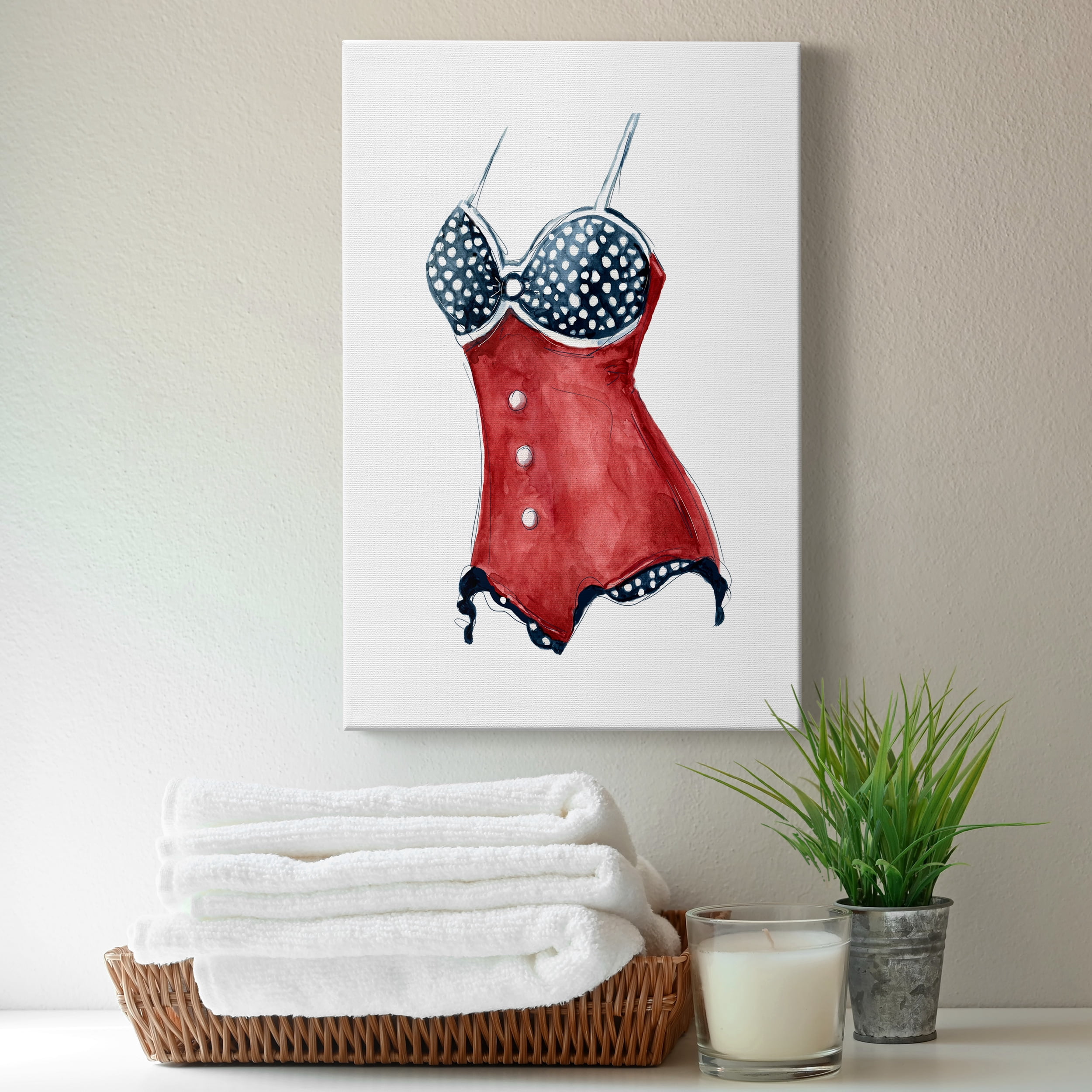 Vintage Swimwear II Premium Gallery Wrapped Canvas - Ready to Hang - 32 x 48
