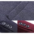 thumbnail image 4 of Abrigo para hombre, chaqueta larga, abrigos gruesos, abrigo de lana de invierno para hombre, gabardina para hombre, chaqueta informal de trabajo, 4 of 5