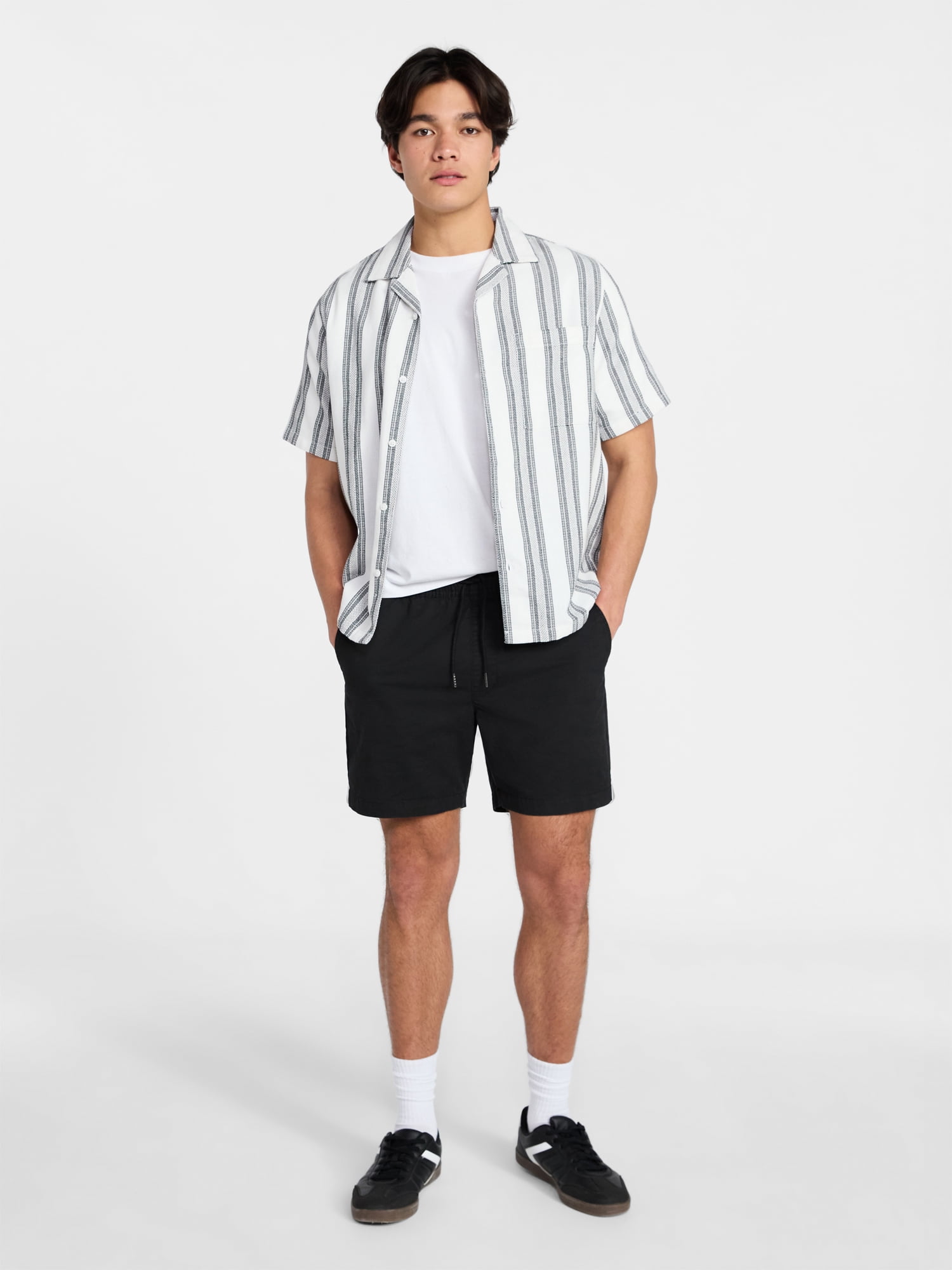 No Boundaries Flat Front Shorts, 6" Inseam, Men's XS-5XL