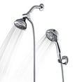 thumbnail image 1 of Fithood Rain Shower Head - High Pressure Handheld Showerhead & Rain Showerhead Combo with 7 Spray Setting, 2 in 1 Shower Head System Stainless Steel Extra Long Shower Hose，Chrome 1.8 GPM, 1 of 5