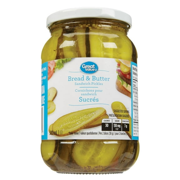 Great Value Bread & Butter Sandwich Pickles