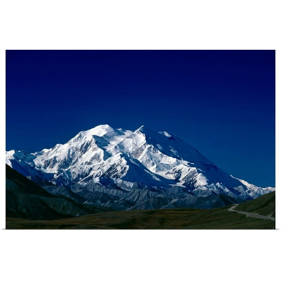 Great BIG Canvas | "Mt McKinley Denali National Park Interior Alaska" Art Print - 24x16