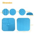 thumbnail image 4 of Pet Licking Mat, Slow Feeder for Dogs and Cats, with Suction Cups Non-Slip, 2-Packs, 4 of 7