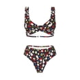 thumbnail image 4 of Daiia Rose Rabbit Women's Bikini Set Two Piece Swimsuit High Waisted Bikini Adjustable Straps Bikini Perfect for Beach, Pool, and Summer Vacation-XX-Large, 4 of 9