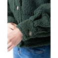 thumbnail image 6 of Lee® Women's Long Sleeve Cropped Sherpa Shirt Jacket, 6 of 9