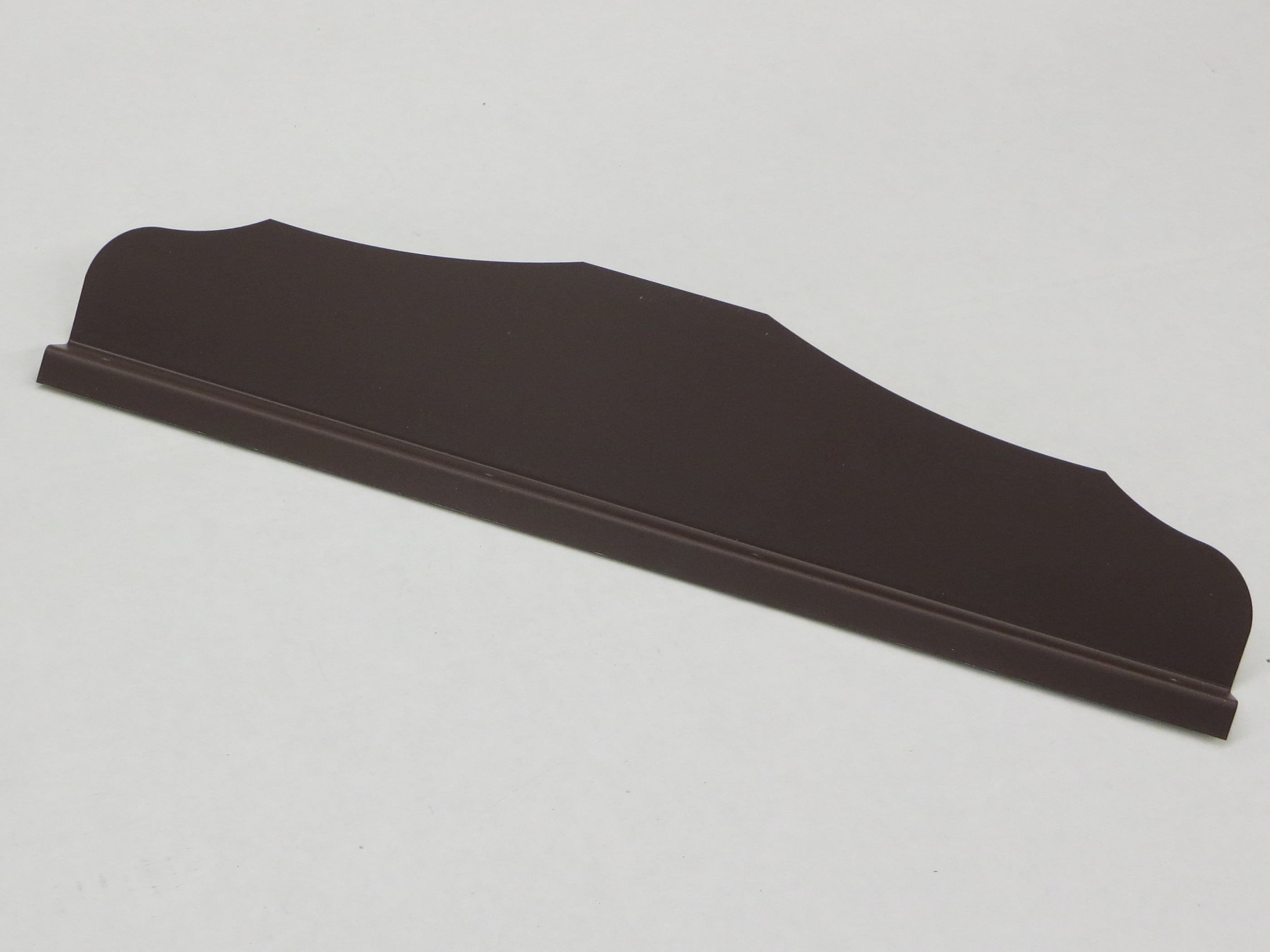 Straight Ornamental Gutter Valley Splash Guard Royal Brown 12 ct