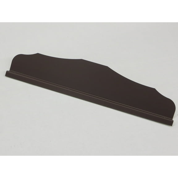 Straight Ornamental Gutter Valley Splash Guard Royal Brown - 12 ct