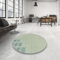 thumbnail image 3 of Ahgly Company Tapis d'Intérieur Rectangulaire Abstrait Vert, 2 Pieds x 3 Pieds, 3 of 6