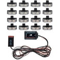 thumbnail image 6 of 16x 2-LED 10 Modes Light Bar Car Strobe Light Emergency Warning Strobe Flashing Amber White, 6 of 6