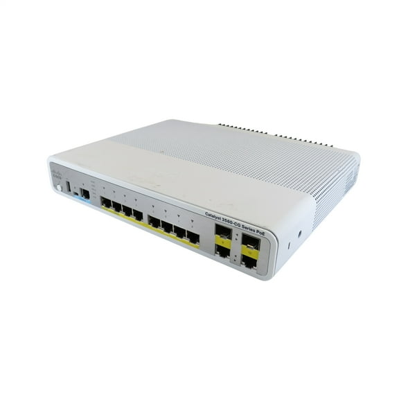 Pre-Owned Cisco WS-C3560CG-8PC-S Catalyst 3560-C 8p GE PoE  2p Dual Purpose IP Base Switch (Good)