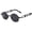 Black and black, variant on Steampunk Sunglasses for Men and Women, Metal Frame and HD PC Lenses, Retro Futuristic Eyewear, High Definition Vision, Durable and Stylish Design