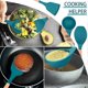 thumbnail image 4 of 12 Pcs Mori Green Kitchen Utensil Set Cooking Silicone Utensil Set with Holder Heat Resistant Cooking Tools Turner for Baking Non-Scratch Non-stick BP, 4 of 5